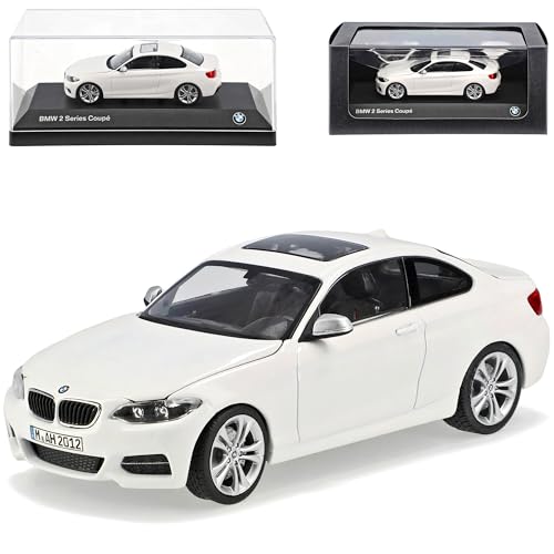 B-M-W 2er F22 Coupe Weiss Ab 2013 1/43 Kyosho Modell Auto mit individiuellem Wunschkennzeichen von Generisch