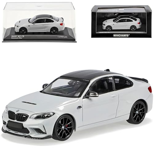 Generisch B*M*W 2er F22 M2 CS Competition Coupe Hockenheim Silber mit Felgen in Schwarz Modell 2013-2021 Version Ab 2020 limitiert 1 von 816 Stück 1/43 Minichamps Model.. von Generisch