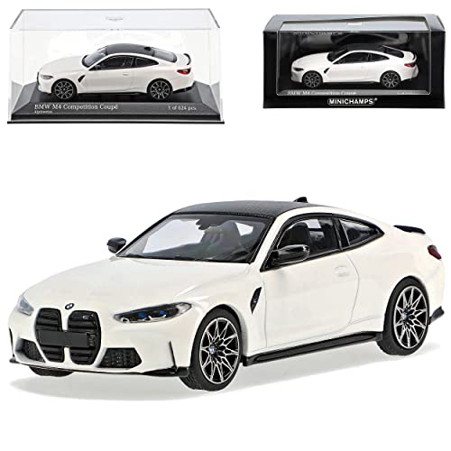 Generisch B*M*W 4er G22 M4 Competition Coupe Alpin Weiss Ab 2020 1/43 Minichamps Modell Auto von Generisch