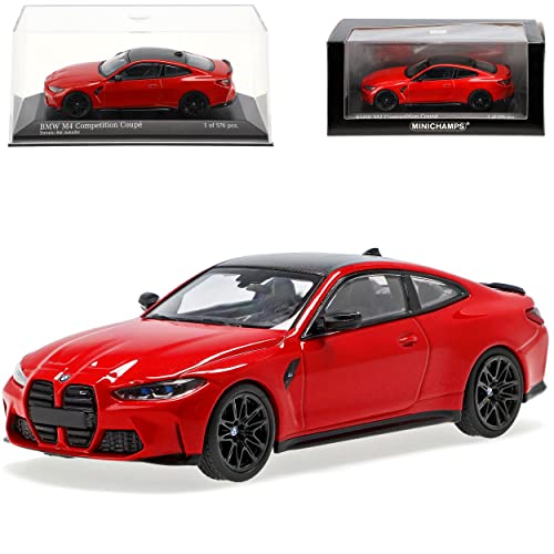 Generisch B*M*W 4er G22 M4 Competition Coupe Rot Metallic Ab 2020 1/43 Minichamps Modell Auto von Generisch