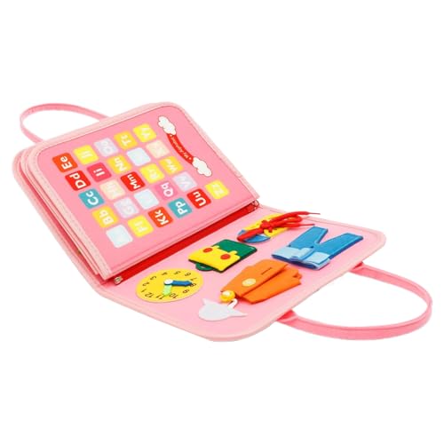 Baby Activity Board,Fühlbrett Lernspielzeug,Sensorikbuch | Für Kinder 3-8 Jahre Mädchen Reisen Flugzeug Kindergarten Zuhause Familienfeiern Baby Activity Board,Fühlbrett Lernspielzeug,Sensorikbuch | Für Kinder 3-8 Jahre Mädchen Reisen Flugzeug Kindergarten Zuhause Familienfeiern von Generisch