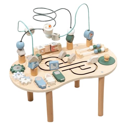 Baby Aktivitätstisch,Holz Aktivitätszentrum Spieltisch | Lernspielzeug Für Absetzen Drinnen Draußen Geburtstag Weihnachten Baby Aktivitätstisch,Holz Aktivitätszentrum Spieltisch | Lernspielzeug Für Absetzen Drinnen Draußen Geburtstag Weihnachten von Generisch