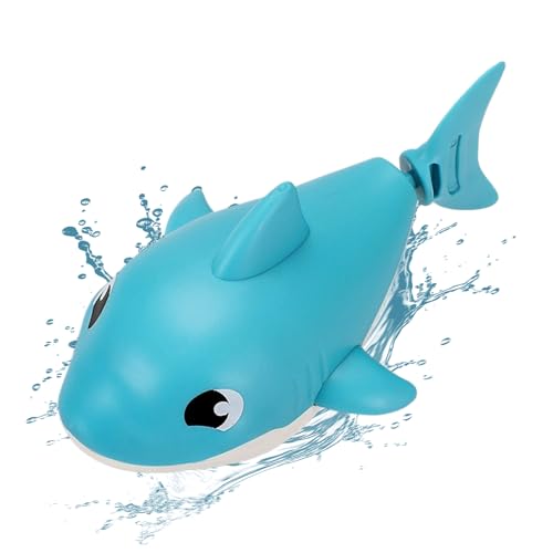 Baby Badespielzeug - Baby Wasser Spielzeug Schwimmender Hai - Schwimmendes Aufzieh Tier Spielzeug Für Mädchen Badewanne Dusche Pool Zuhause Geburtstag Weihnachten Geschenkideen von Generisch