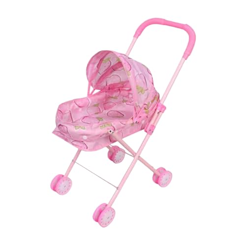 Baby DUVER - 20 Zoll Spiel Kinderwagen für Kinder einfallsreicher Spaß, Rollenspiel mit faltbarem Kutschen Kinderwagen, Spielzeugwagen für, Mädchen, Zuhause, Reisen, Stoff, Geschenkgebrauch, Ge von Generisch
