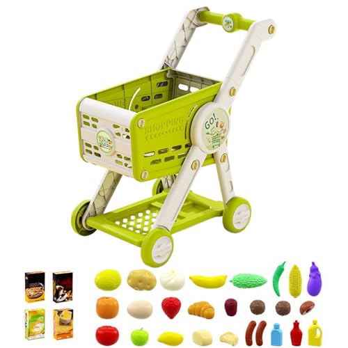 Baby Einkaufswagen Spielzeug, Kinder Einkaufswagen Spielzeug Set, Küchenzubehör Zum Sortieren Und Für Rollenspiele Für Alter 1-3 Jahre Und Älter Für Baby Kleinkinder Mädchen Schule von Generisch
