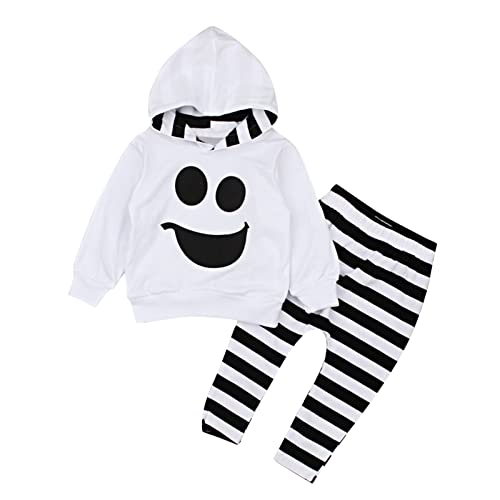 Baby Halloween Kostüm Pumpkin Faschingskostuem Kinder Jungen Mädchen Strampler Neugeborene Lange Ärmel Kürbis Gedruckt Kostuem Party Feiertage Meine Ersten Halloween 0-6 Monate von Generisch