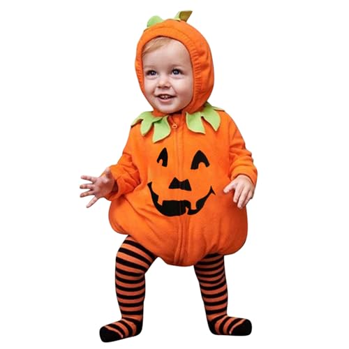 Baby Halloween Kürbiskostüm, Halloween Kostüm Baby Kleidung Jungen Mädchen Pumpkin Body Overall Pumpkin Top Outfit Kostüm Strampler Bodysuit Jumpsuit Sets für Neugeborenes (A02-Orange, 6-12 Months) Baby Halloween Kürbiskostüm, Halloween Kostüm Baby Kleidung Jungen Mädchen Pumpkin Body Overall Pumpkin Top Outfit Kostüm Strampler Bodysuit Jumpsuit Sets für Neugeborenes (A02-Orange, 6-12 Months) von Generisch