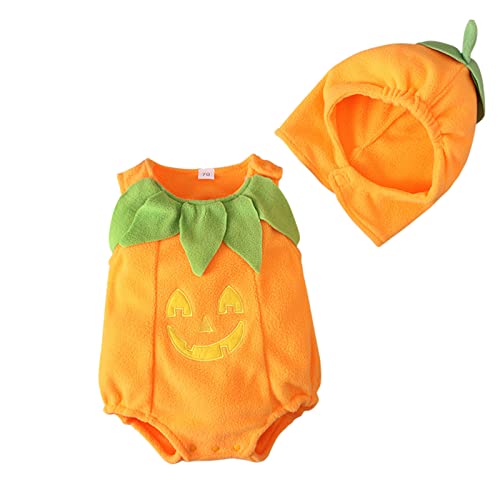 Baby Halloween Kürbiskostüm, Halloween Kostüm Baby Kleidung Jungen Mädchen Pumpkin Body Overall Pumpkin Top Outfit Kostüm Strampler Bodysuit Jumpsuit Sets für Neugeborenes (A13-Orange, 6-12 Months) Baby Halloween Kürbiskostüm, Halloween Kostüm Baby Kleidung Jungen Mädchen Pumpkin Body Overall Pumpkin Top Outfit Kostüm Strampler Bodysuit Jumpsuit Sets für Neugeborenes (A13-Orange, 6-12 Months) von Generisch