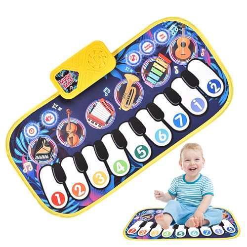 Baby Klaviermatte, Klaviermatte | Interaktives Fußbodenklavier für Babys,-Musikinstrumente, elektronisches Musikspielzeug, Kriechspielzeug zum Spaß für Kinder über 3 Jahre alt Baby Klaviermatte, Klaviermatte | Interaktives Fußbodenklavier für Babys,-Musikinstrumente, elektronisches Musikspielzeug, Kriechspielzeug zum Spaß für Kinder über 3 Jahre alt von Generisch