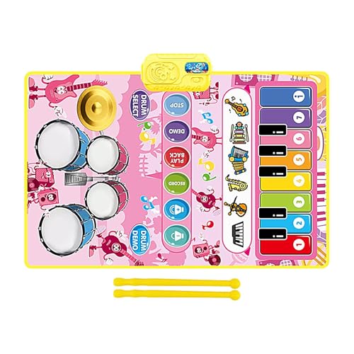 Baby-Klaviermatte, Klaviermatte - Trommelspielteppich - Baby Musikmatte Klavier Spielmatte Musik Früherziehung Spielzeug Geburtstag für 1-2 Jahre alte Kleinkinder Baby-Klaviermatte, Klaviermatte - Trommelspielteppich - Baby Musikmatte Klavier Spielmatte Musik Früherziehung Spielzeug Geburtstag für 1-2 Jahre alte Kleinkinder von Generisch