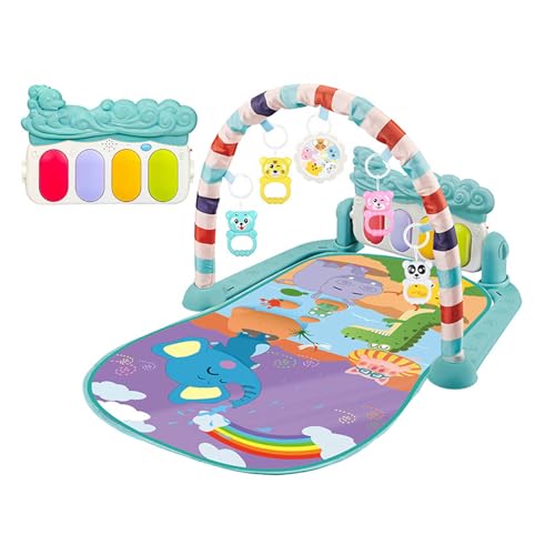 Baby Play Fitnessstudio - Musikalische Aktivitätsmatte mit Klavier, weiches Waschmaschinen -Spielzeugzentrum | Kick and Play Floor Gym für Säuglinge, abnehmbares Babygeschenk, Bauchzeitentwicklungsmat von Generisch