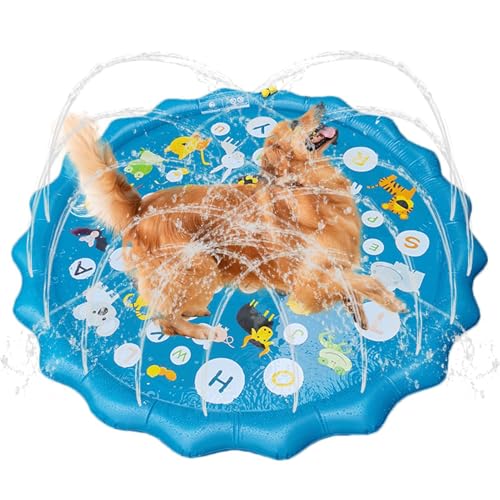 Baby Pool Sprinkler, Sprinklermatte - Anti-Schlupf-Hundepool | Verdickter und großes Pad für Rasen im Hinterhof, Sommerspielzeug, Outdoor -Spiel für Kinder und Haustiere Baby Pool Sprinkler, Sprinklermatte - Anti-Schlupf-Hundepool | Verdickter und großes Pad für Rasen im Hinterhof, Sommerspielzeug, Outdoor -Spiel für Kinder und Haustiere von Generisch