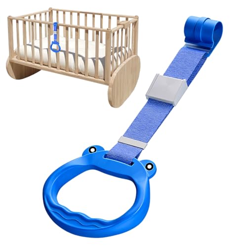 Baby Pull-Up Rings, Cot Grip Rings, Ergonomic Design Balance Practice Cruising with 7.48x3.15 Inches, Motor Skill Development for Boys and Girls, Playroom, Home, Living Room von Generisch