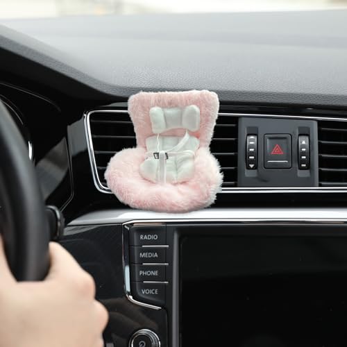 Baby Puppen Autositz - Puppensitz,Süßer 17cm Plüschsitz für Kinder Fahrzeug Deko Reisespiel von Generisch