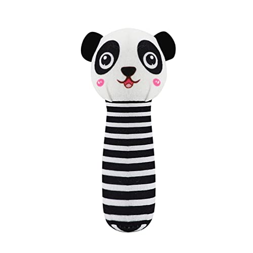 Baby Rassel Greifling Sensorisches Knisterspielzeug Plüsch Cartoon Tier mit Klingel Glocke Weicher Flock Stoff Spielzeug für Neugeborene Kleinkinder Ab 0 3 6 9 12 Monate von Generisch