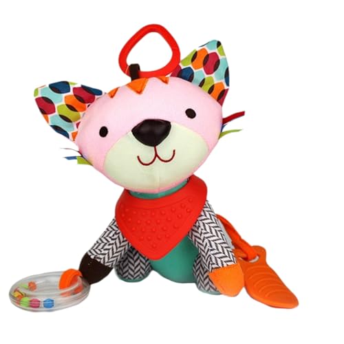 Baby Rassel | Plüsch Rasselspielzeug Tiere | Sensorische Baby Spielzeuge | Weiches Stoffplüsch 18x15cm Mit Eingebautem Glockengerät, Leicht Zu Reinigen, Hygienisch & Sicher Für Neugeborene Baby Rassel | Plüsch Rasselspielzeug Tiere | Sensorische Baby Spielzeuge | Weiches Stoffplüsch 18x15cm Mit Eingebautem Glockengerät, Leicht Zu Reinigen, Hygienisch & Sicher Für Neugeborene von Generisch