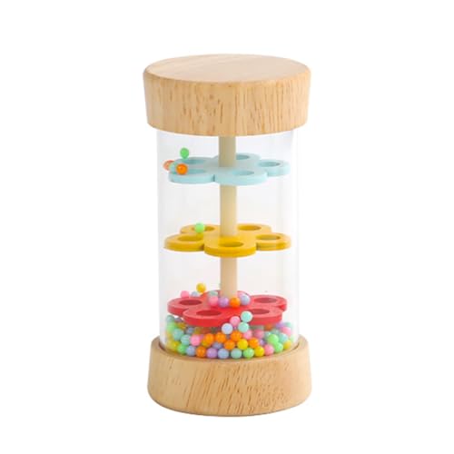 Baby Regenstab Regenmacher-Spielzeug Regenbogen Regen Musik Rassel Kinder Lernspielzeug Regenmacher Sensorisches Spielzeug für Kinder ab 12 Monaten (Klein) von Generisch