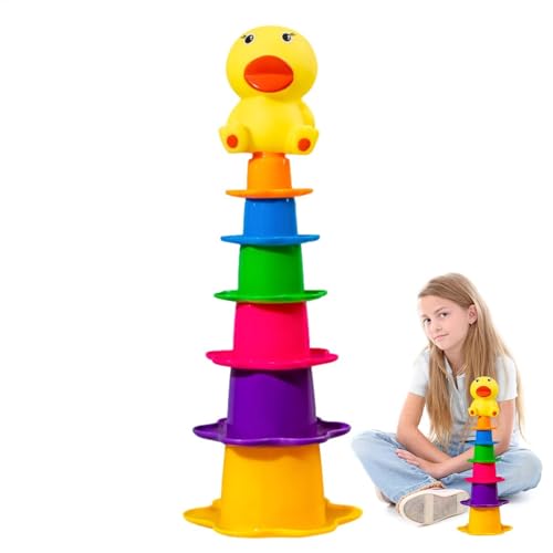 Baby Stacking Cups Bad Spielzeug, Stapelbabys Babyspielzeug | Nisting Regenbogen Wasserbecher für Bad - Baby -Stapelwasserspielzeug für Kinder, Mädchen, Freunde, Familie Baby Stacking Cups Bad Spielzeug, Stapelbabys Babyspielzeug | Nisting Regenbogen Wasserbecher für Bad - Baby -Stapelwasserspielzeug für Kinder, Mädchen, Freunde, Familie von Generisch