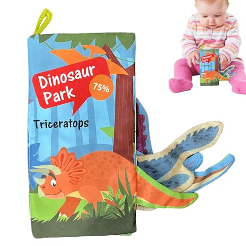 Baby-Stoffbücher, weiches Babybuch - 3D-Tiere, Schwänze, sensorische Bücher - Cartoon quietschendes sensorisches Aktivitätsspiel Lernspielzeug mit Griff für Kleinkinder im Alter von 0 bis 3 Jahren Baby-Stoffbücher, weiches Babybuch - 3D-Tiere, Schwänze, sensorische Bücher - Cartoon quietschendes sensorisches Aktivitätsspiel Lernspielzeug mit Griff für Kleinkinder im Alter von 0 bis 3 Jahren von Generisch