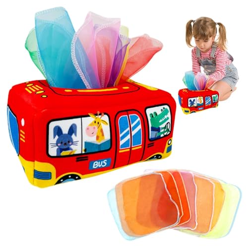 Baby Tissue Box Toy, Monte-ssori Tissue Box Toy, Sensorisches Spielzeug Für Babys, 6-12 Monate Sensorisches Babyspielzeug Mit Spiegel, Weiches Crinkle-Spielzeug Für Kleinkindkinder Baby Tissue Box Toy, Monte-ssori Tissue Box Toy, Sensorisches Spielzeug Für Babys, 6-12 Monate Sensorisches Babyspielzeug Mit Spiegel, Weiches Crinkle-Spielzeug Für Kleinkindkinder von Generisch