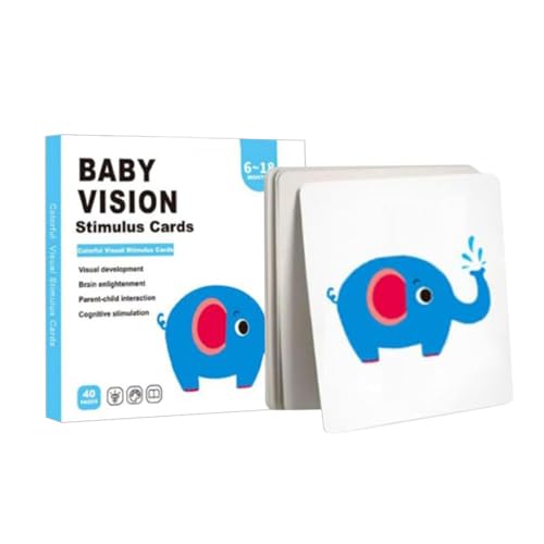 Baby Vision Stimulation Cards, High-Contrast Toddler Learning Flash Cards, Visual Development and Cognitive Growth, Educational Activity for Children 0 to 3 Years, Multicolor Baby Vision Stimulation Cards, High-Contrast Toddler Learning Flash Cards, Visual Development and Cognitive Growth, Educational Activity for Children 0 to 3 Years, Multicolor von Generisch