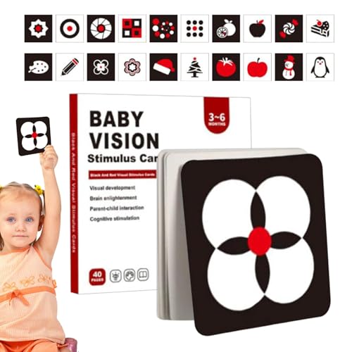 Baby Vision Stimulationskarten, visuelle Stimulation für Babys - Kleinkind -Aktivitätskarten | Visuelle Stimulation Lernaktivität Flashkarte für Kinder 0-3 Baby Vision Stimulationskarten, visuelle Stimulation für Babys - Kleinkind -Aktivitätskarten | Visuelle Stimulation Lernaktivität Flashkarte für Kinder 0-3 von Generisch