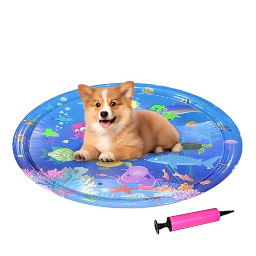 Baby Wasserspiel Mat | Interaktiver Splash padd | Sommer Babyy Activity Matte | Waschkinder Wasserspielzeug | Faltbare Kühlmatte Für Innen Im Freien Waterr Play Welpenkatze Haustier Baby Wasserspiel Mat | Interaktiver Splash padd | Sommer Babyy Activity Matte | Waschkinder Wasserspielzeug | Faltbare Kühlmatte Für Innen Im Freien Waterr Play Welpenkatze Haustier von Generisch