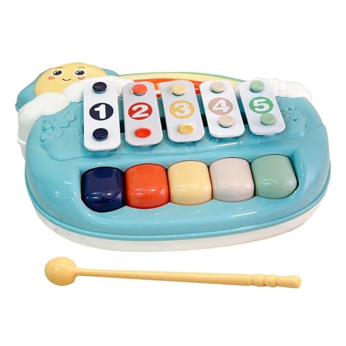 Baby Xylophon Toy, Klavier Xylophon Toy, Cartoon Musical Xylophon Toys 5 Schlüssel, Farbenfrohe Musik sensorische Aktivitäten, Vorschullehrspiel, Lerninstrumentenspiel für Mädchen Baby Xylophon Toy, Klavier Xylophon Toy, Cartoon Musical Xylophon Toys 5 Schlüssel, Farbenfrohe Musik sensorische Aktivitäten, Vorschullehrspiel, Lerninstrumentenspiel für Mädchen von Generisch