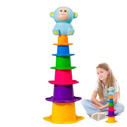 Babybadspielzeug, Baby Stapelbad Badespielzeug, Kleinkindnistbecher für Bath, Baby -Stapelwasserspielzeug für Kinder, Mädchen, Freunde, Familie Babybadspielzeug, Baby Stapelbad Badespielzeug, Kleinkindnistbecher für Bath, Baby -Stapelwasserspielzeug für Kinder, Mädchen, Freunde, Familie von Generisch