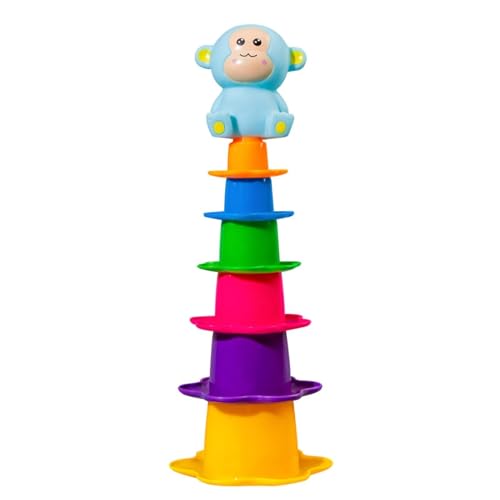 Babybadspielzeug, Baby Stapelbad Badespielzeug | Nisting Regenbogen Wasserbecher für Bad | Pädagogische -Wasserspiegelspielzeug für Kinder im Alter von 0 bis 2 Jahren Babybadspielzeug, Baby Stapelbad Badespielzeug | Nisting Regenbogen Wasserbecher für Bad | Pädagogische -Wasserspiegelspielzeug für Kinder im Alter von 0 bis 2 Jahren von Generisch