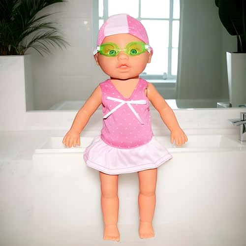Babypuppe Für Den Pool | Baby Puppen Für Badewanne -Batteriebetriebene Badewannenfigur Schwimmendes Spielzeug Für Pool Badezimmer Kinderzimmer Reisen Drinnen Draußen Geburtstagsgeschenk Mädche von Generisch