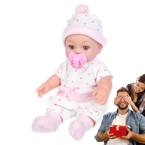 Babypuppen, wiedergeborene Silikonpuppen, realistische 12-Zoll-Ganzkörperpuppe, Babypuppenspielzeug, Kinderspielzeug für und Mädchen, Partygeschenke von Generisch