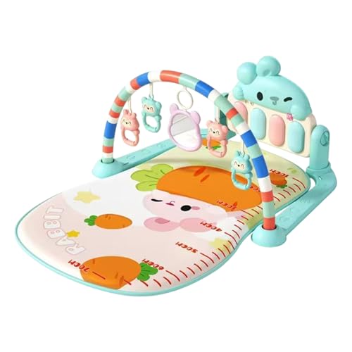 Babys Sportspieldecke, Babydecke Mit Spielbogen | Baby Fitnessstudio Spiel Mat, Babydecke Spielen Klavier Fitnessstudio Matte, Krabbeldecke Mit Musik Und Lichtern, Für Kinder Von 0-24 Monaten von Generisch