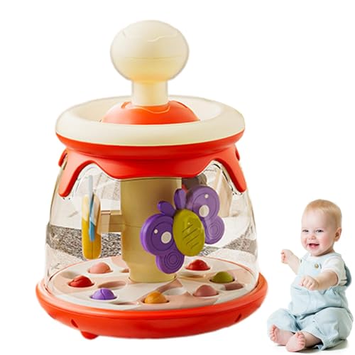 Babysaugs sensorische Kugeln, Saugspinnerspielzeug für Babys - Sichere Presse und drehen Sprungkugelspielzeug | Früheres Lernen, Engagieren von Spinnings Carousel, Educational Dome Tumble für und Mädc Babysaugs sensorische Kugeln, Saugspinnerspielzeug für Babys - Sichere Presse und drehen Sprungkugelspielzeug | Früheres Lernen, Engagieren von Spinnings Carousel, Educational Dome Tumble für und Mädc von Generisch