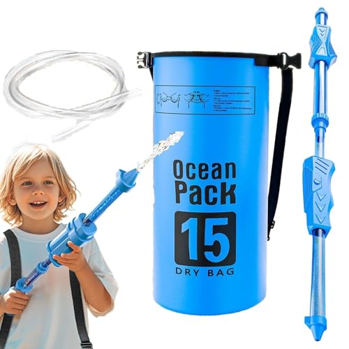 Backpack Water Soaker, Large Spraying Water Toy, Interactive Pool Game Kids, Fun Outdoor Play for Hot Weather, Bathing, Backyard Activity 15.75x5.51x3.94 Inches von Generisch