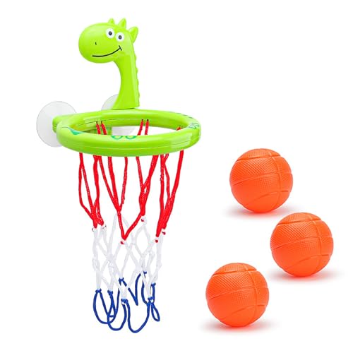 Bad Basketball Hoop - Spaß Kleinkind Bad Spielzeug | Duschspielzeuggeschenke | Saugnapfbecher Reifen | Cartoon Badewanne Tragbares Wasserspielzubehör Für Kleinkinder Mädchen Alter 3+ Spaß Indoo von Generisch
