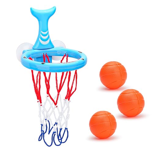 Bad Basketball Hoop - Spaß Kleinkind Bad Spielzeug | Duschspielzeuggeschenke | Saugnapfbecher Reifen | Cartoon Badewanne Tragbares Wasserspielzubehör Für Kleinkinder Mädchen Alter 3+ Spaß Indoo von Generisch