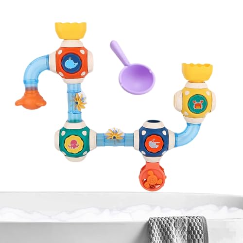 Badespielzeug,Wasserrohr Steckspiel Für Bad | Ab 3 Jahre Mädchen Neue Eltern Badezimmer Badewannen Schwimmbäder Kindertagesstätten Badespielzeug,Wasserrohr Steckspiel Für Bad | Ab 3 Jahre Mädchen Neue Eltern Badezimmer Badewannen Schwimmbäder Kindertagesstätten von Generisch