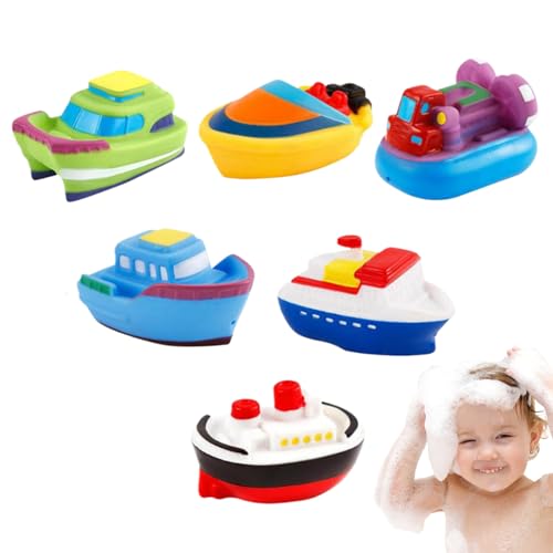 Badespielzeug Boote | Schwimmspielzeug Für Wasser | 6 Stück Kinder Badespielzeug Für Und Pool Badezeit Spielzubehör von Generisch