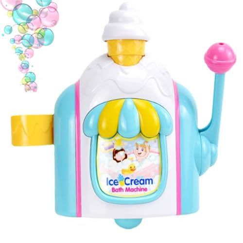 Badespielzeug Eismaschine, Seifenblasenmaschine, Eiscreme-Schaummaschine, Badespielzeug (1) von Generisch