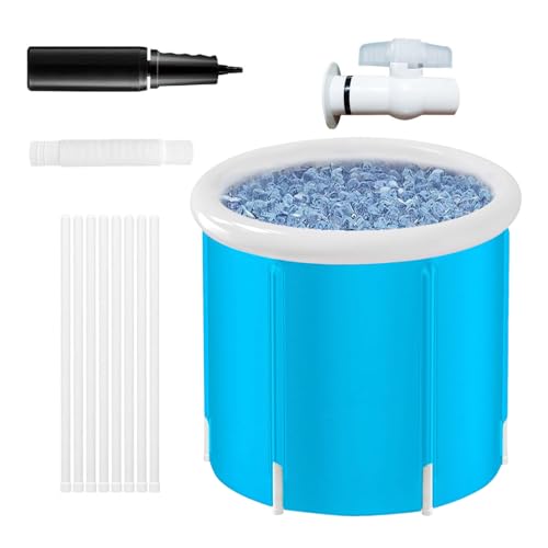 Badewanne | Große Faltbare Und wasserdichte Badewanne Ohne Inflation | Ideal Für Haus, Garten, Reisen, Campingplatz, Terrasse, Familie | Bequem, Leicht, Leicht Zu Transportieren Und Z von Generisch