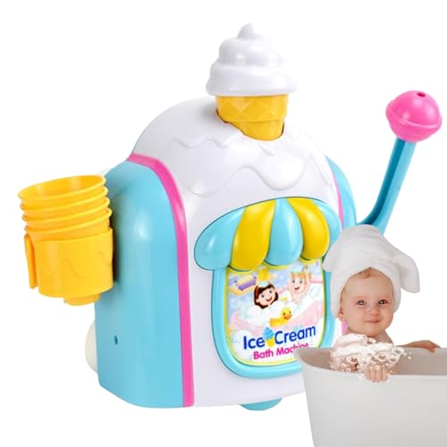Badewannen Blubbermaschine - Bade Eiscreme Hersteller - Kleinkinder Kinder Baby Badewanne Blasenbläser Maschine Spielzeug für Geburtstag Weihnachten Badezimmer Spiel Badewannen Blubbermaschine - Bade Eiscreme Hersteller - Kleinkinder Kinder Baby Badewanne Blasenbläser Maschine Spielzeug für Geburtstag Weihnachten Badezimmer Spiel von Generisch