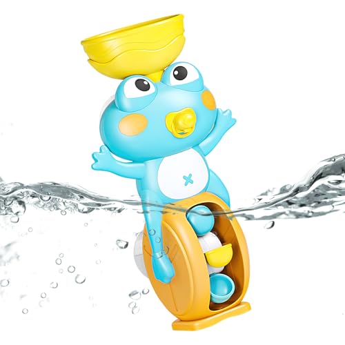 Badewannenspielzeug - Wasserfall Badespielzeug,Mit Saugnapf Froschform Wasserspiel Lernspielzeug Ab 3 Jahren Sinnesanregend Zu Hause Unterwegs Badewannenspielzeug - Wasserfall Badespielzeug,Mit Saugnapf Froschform Wasserspiel Lernspielzeug Ab 3 Jahren Sinnesanregend Zu Hause Unterwegs von Generisch