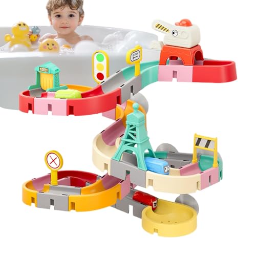 Badewasserkugelstrecke für Baby, Badewanne Spielzeugrutsche | Slippery Slide Track Spaß für Babyparty - Interaktive Saugnapfbecher Wandbad Slippery Spielzeug für 5-7 Jahre alt Badewasserkugelstrecke für Baby, Badewanne Spielzeugrutsche | Slippery Slide Track Spaß für Babyparty - Interaktive Saugnapfbecher Wandbad Slippery Spielzeug für 5-7 Jahre alt von Generisch