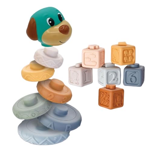 Balance Stacking Blockspiel, Stapel -Spielzeugsteine ​​ - Buntes sensorisches Sortierspielzeug | Brettspiel für Bildungslern, multifunktionales Tabletop-Gebäude für, Mädchen von Generisch