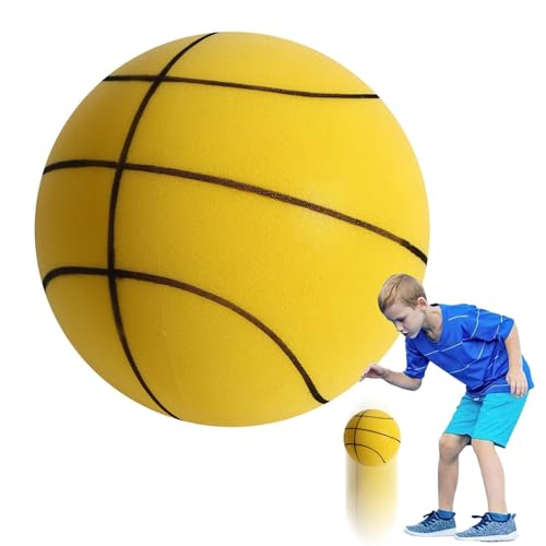 Ball,Spielzeugsichere, leichte, leise Bälle für den Innenbereich - Schlagfester Basketball-Trainingsball, Geschenk für Terrassen, Spielzimmer, Fitnessstudios, Stadien, Höfe Ball,Spielzeugsichere, leichte, leise Bälle für den Innenbereich - Schlagfester Basketball-Trainingsball, Geschenk für Terrassen, Spielzimmer, Fitnessstudios, Stadien, Höfe von Generisch