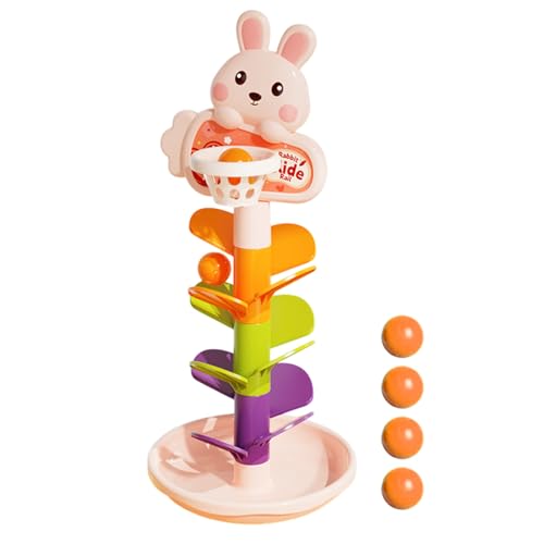 Ball Drop Toy, Interactive Basketball Ramp, 12.99 Inches Educational Activity Track, Learning Toy for Toddler, Fun & Engaging Gift, Babies, Enhances Motor Skills and Coordination von Generisch