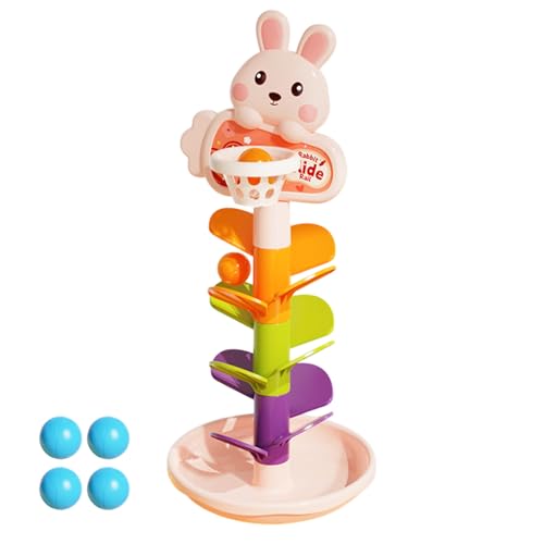 Ball Drop Toy, Kids Ball Drop Toys, Interactive Basketball Ramp Activity Track, 12.99 inches Compact Fall Marble Game, Learning Educational Plaything for Birthday & Baby von Generisch