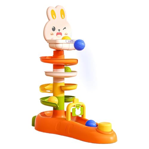 Ball Drop Toys, Ball Track Toy | 5-Layer Developmental Ball Drop Baby Toy Basketballspiel - Hasenform, Bildungsaktivitäten, Stapelspiele 3 Bällen für, Mädchen, Babys Ball Drop Toys, Ball Track Toy | 5-Layer Developmental Ball Drop Baby Toy Basketballspiel - Hasenform, Bildungsaktivitäten, Stapelspiele 3 Bällen für, Mädchen, Babys von Generisch