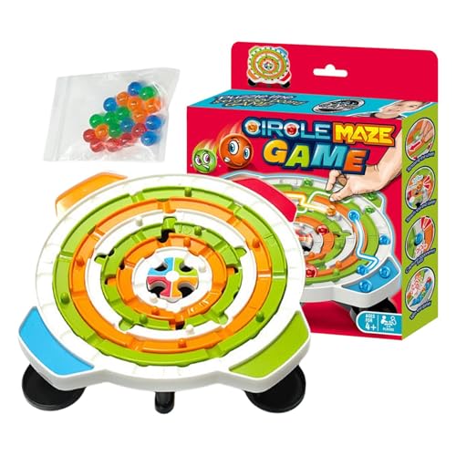 Ball Maze Game, Children’s Puzzle Activity Board, 8.86x7.09x1.65 inches Rich Path Design Toy, Ideal for Easter, Christmas, Birthday, New Year, and Halloween Fun von Generisch